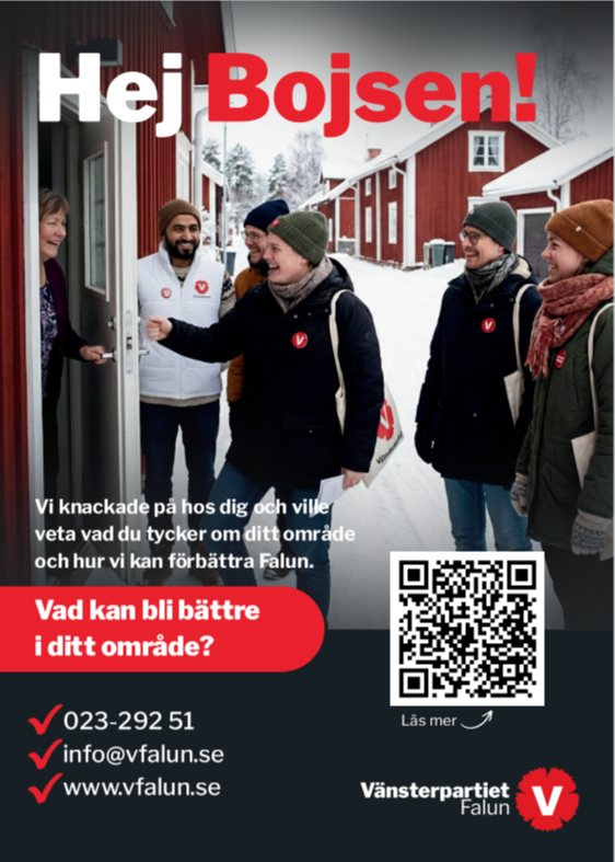 Hej Bojsen-affisch om dörrknackning i området